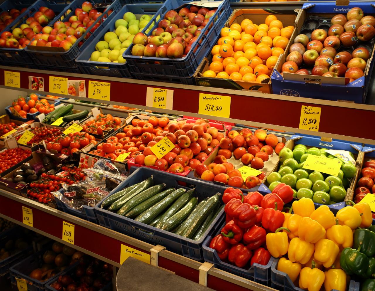 Verse groente en fruit AGF assortiment